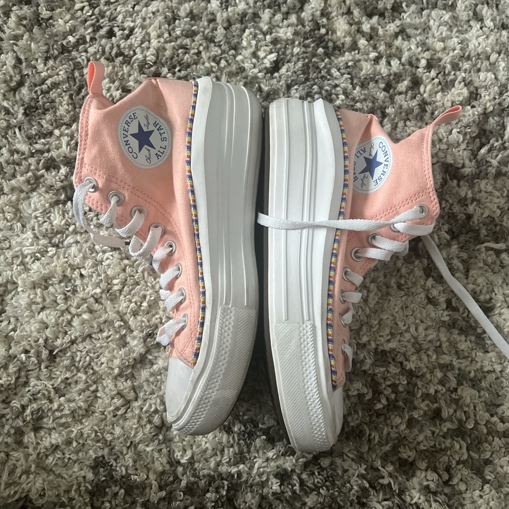 Converse Pink Platform Sneakers